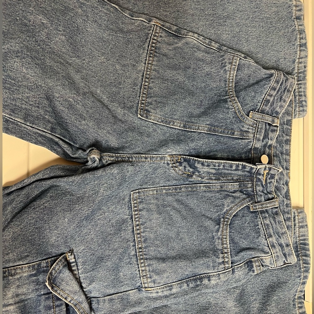 Women’s Cargo denim blue jeans
